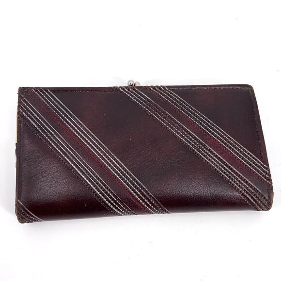 Vintage brown wallet 80s - Picture 1 of 7